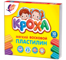 Пластилин мягкий -Кроха- 10 цветов 12С 875-08