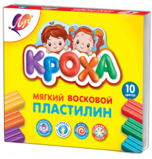 Пластилин мягкий -Кроха- 10 цветов 12С 875-08