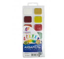 Акварель -Классика- 12 цветов без кисти (европодвес) 19С 1286-08