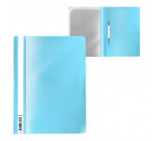 Папка-скоросшиватель пластиковая ErichKrause® Diagonal Pastel, A4, голубой (в пакете по 20 шт.) 53657