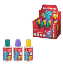 Клей ПВА ErichKrause EasyStick, Jolly Friends, с кисточкой, 20мл, ассорти 61288