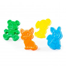 Формочки (белочка + пёсик + котёнок + медведь) 7179