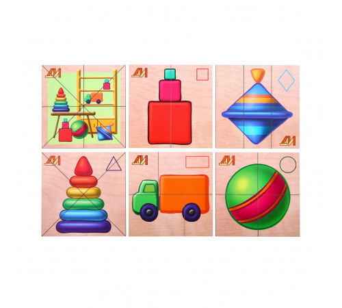Сложи картинку Игрушки ДИ201 Сложи картинку Игрушки ДИ201