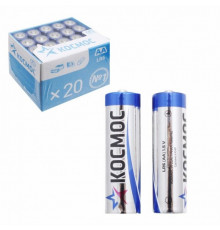 Батарейка щелочная КОСМОС LR6 (AA) 1.5В 20BOX (20шт. в боксе)