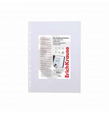 Набор перфофайлов пластиковых ErichKrause® Fizzy Clear, 40 мкм, A4, прозрачн  46701