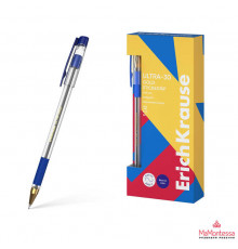 Ручка шариковая ErichKrause ULTRA-30 Gold Stick&Grip Classic 0.7, Super Glide Technology, цвет чернил синий (в коробке по 12 шт.)61109