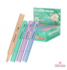 Текстмаркер ErichKrause Visioline V-17 Pastel Bloom, цвет чернил ассорти (в коробке-дисплее по 24 шт.)60809