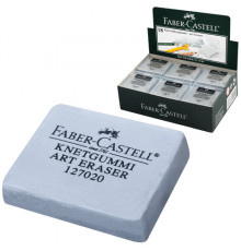 Ластик-клячка художественный FABER-CASTELL, 40х35х10 мм, серый, 127220
