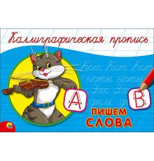 КАЛЛИГРАФИЧЕСКАЯ ПРОПИСЬ А5. альбомная. ПИШЕМ СЛОВА