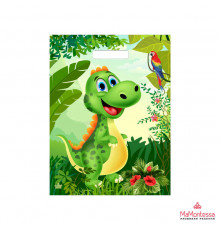 Пакет 31*40=60 Динозаврик Ламинат  прор (50-500) №16