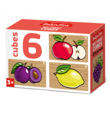 Кубики «Фрукты» (6 шт.)