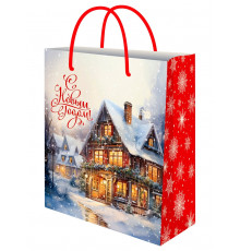 Пр.п.Пакет подарочный с глянц.лам. 18х23х10 см (M) Исполнение желаний, 157г ППК-2321