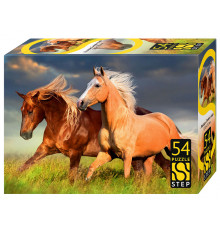 Др.Пазл.54эл.Мини.Лошади.Символ года .71219