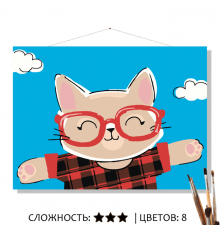 Картина по номерам на холсте 20х16 