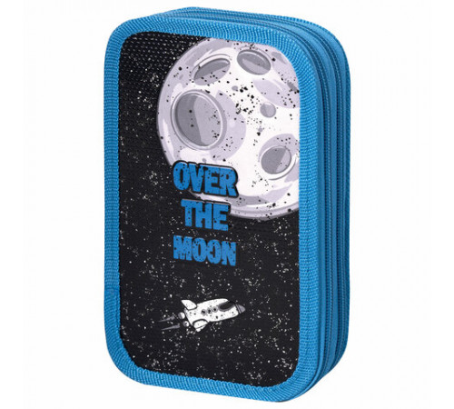 Пенал ЮНЛАНДИЯ, 2 отделения, ламинированный картон, 19х11 см, 