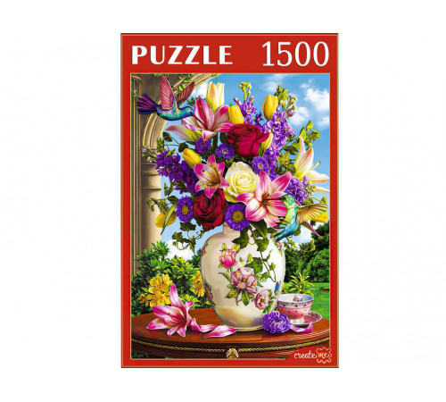 ПАЗЛЫ 1500 элементов. Ф1500-0643 ЦВЕТЫ И КОЛИБРИ ПАЗЛЫ 1500 элементов. Ф1500-0643 ЦВЕТЫ И КОЛИБРИ