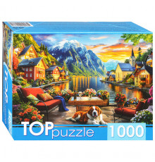 Пр.п.TOPpuzzle. ПАЗЛЫ 1000 элементов. Закат в Гальштате (арт. Ф1000-5888)
