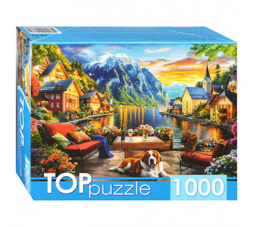 Пр.п.TOPpuzzle. ПАЗЛЫ 1000 элементов. Закат в Гальштате (арт. Ф1000-5888)