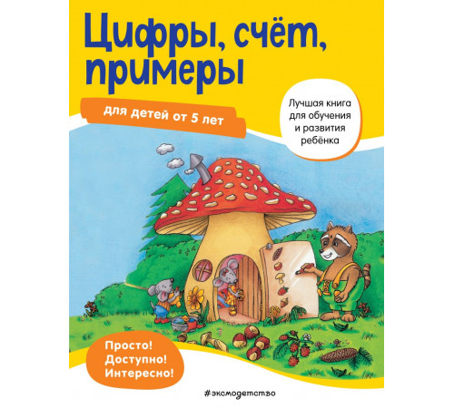 Лучшая книга для обучения и развития ребенка Цифры, счет, примеры: для детей от 5 лет