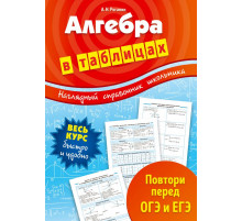 Алгебра в таблицах. Наглядный справочник школьника (обложка)