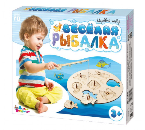 Игра настольная деревянная -Веселая рыбалка- арт.02970