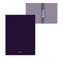 Папка с боковым зажимом, пластиковая А4 Dots in Blue. 52769