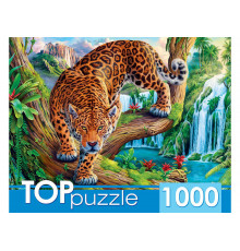 Пр.п.TOPpuzzle. ПАЗЛЫ 1000 элементов. ХТП1000-2162 Леопрад на дереве
