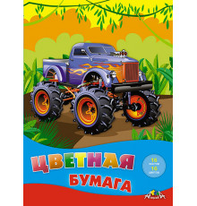 Цветная бумага А4 16л, 16цв. 