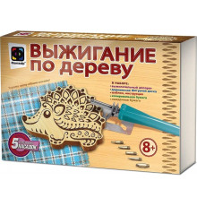 Выжигание по дереву. Деревянная фигура. Ёжик