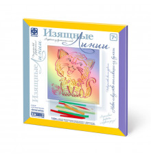 Картина из бумажных лент Изящные Линии. Весёлый котёнок