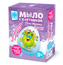 Мыло с картинкой Монстрики Зеленый