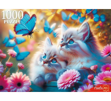 Пр.п.ПАЗЛЫ 1000 элементов. КОТЯТА И БАБОЧКИ (арт.ХП1000-8280)