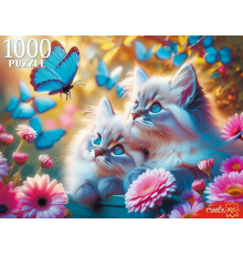 Пр.п.ПАЗЛЫ 1000 элементов. КОТЯТА И БАБОЧКИ (арт.ХП1000-8280)
