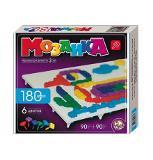 Детская мозаика пластмассовая, 180 элементов