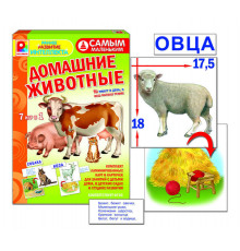 Самым маленьким. Домашние животные. Игра развивающая для детей из бумаги и картона