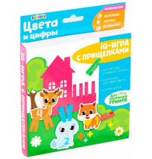 IQ-ZABIAKA IQ-игра с прищепками «Цвета и цифры»  3734796